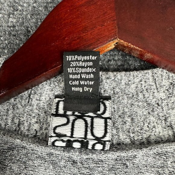 Clara Sun Woo Sweater Womens Small Gray Cardigan Open Front Pockets Sleeveless - Picture 5 of 7